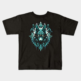 Mythic Wolf Design Kids T-Shirt